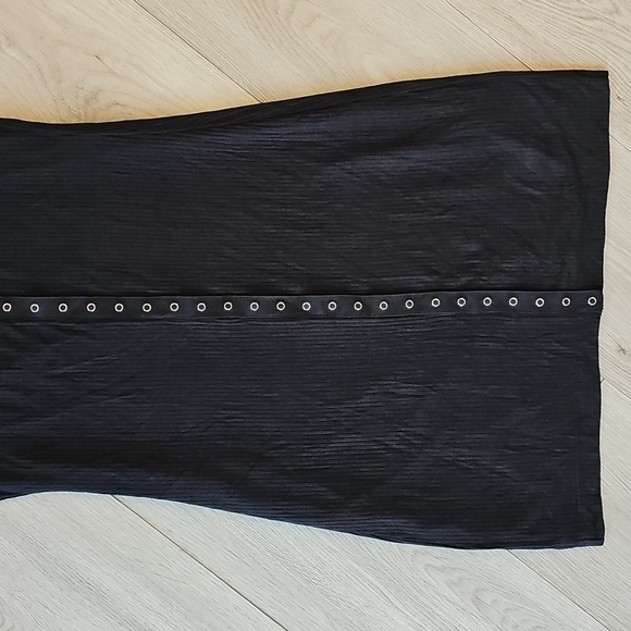 LucyLove Snap It Up Button Down Ribbed Bodycon Sleeveless Dress Small - Picture 4 of 15